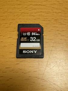 SONY ソニー　SONY製SDカード メモリーカード フォーマット済み　32GB