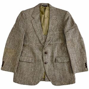 70s~ USA製 Harris Tweed ツイード テーラード ジャケット ハリスツイード ウール ブレザー 80s ヴィンテージ