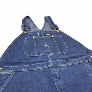 Dickies デニム オーバーオール 40×32 ワーク WORK ジーンズ ペインター パンツ つなぎ 874 ディッキーズ