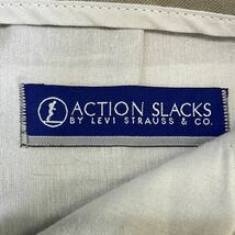 90s Levi's ACTION SLACKS W36 L30 ベージュ スタプレ Levis リーバイス アクションスラックス スラックス パンツ ヴィンテージ_画像4