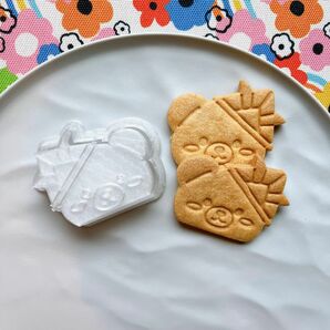 【クッキー型】　くま　かぶと　こどもの日　アイシング　アイシングクッキー