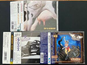 【国内盤3枚セット】Aerosmith,エアロスミス／Pump,Get A Grip,Nine Lives,パンプ,ケットアグリップ,ナインライヴズ（帯付）
