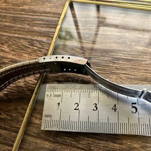 18mm 銀色 弓管 SEIKO STELUX 時計ベルト 時計バンド ヴィンテージ 中古品の画像6