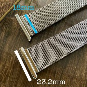 23.2mm 銀色　時計バンド　時計ベルト　金属　中古品