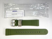 R03L011J0 SEIKO プロスペックス 20mm 純正シリコンバンド グリーン SBDY075/4R35-04R0他用 ネコポス送料無料_画像1