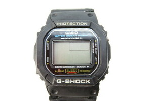 1円～【電池切れ】CASIO カシオ　G-SHOCK ジーショック　Basic DW-5600E　メンズデジタル腕時計　ブラック　ケースわれ　3-2-21