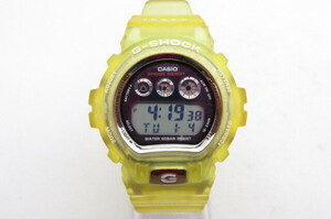 1円～【動作品】CASIO カシオ　G-SHOCK ジーショック　イルクジ　G-7210K　デジタル　メンズ腕時計　クリアイエロー　3-2-22