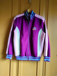 希少 べティーズブルー レディース ブルゾン 紫 ピンク ジャージ 9号 BETTY'S BLUE Blouson Purple Pink Jersey Women M