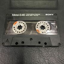 T3036 中古 SONY メタル カセットテープ Metal-S46 46分テープ 録音済み ツメあり 音鳴り確認済 ソニー メタルポジション 爪あり METAL_画像1