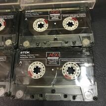 T3088 TDK カセットテープ AE 90分4本セット 当時物 爪あり 音鳴り確認済 中古 録音済み ノーマル TYPE I JAPAN レトロ_画像3