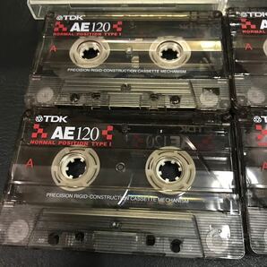 T3089 TDK カセットテープ AE 120分4本セット 当時物 爪あり 音鳴り確認済 中古 録音済み ノーマル TYPE I JAPAN レトロの画像2