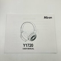 2247♭Miron Y1720 ワイヤレスオーバーイヤーヘッドホン Bluetooth5.0 最大48時間再生 無線有線両用 SBC/AAC対応 ブラック【0226】_画像7