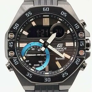 2285♪ CASIO カシオ EDIFICE エディフィス ECB-10YPB-1AJF 腕時計 ソーラー式 アナデジ Bluetooth 10BAR メンズ ブラック【0226】