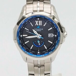 2414♪/ CASIO カシオ OCEANUS オシアナス Manta OCW-S340-1AJF 腕時計 ソーラー式 電波時計 アナログ レディース シルバー【0122】