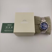 2478〇/ORIENT 腕時計 Mako 機械式 自動巻き ダイバーズ SAA02002D3 ステンレスバンド 20気圧防水 メンズ ネイビー【0304】_画像6