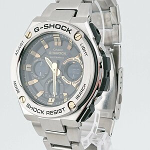 2496# カシオ/CASIO 腕時計 ジーショック G-SHOCK G-STEEL GST-W110D-1A9JF 電波ソーラー デイデイト 20気圧防水 メンズ シルバー 【0304】