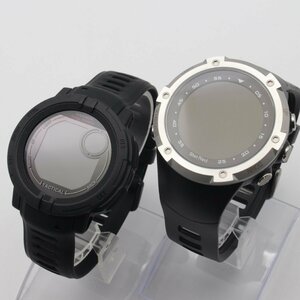 2758▲【訳有/ジャンク品/2個セット】GARMIN Instinct2/ Shot Navi W1 Evolve スマートウォッチ アウトドア ランニング 【0304/0226】