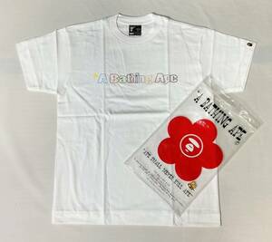 90s デッド 初期 日本製 正規品 A BATHING APE BAPE アベイシングエイプ べイプ カラフル プリント Tシャツ シングルステッチ 裏原宿 白 M