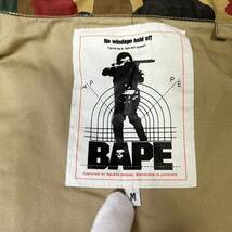 初期 90s 日本製 美品 正規品 A BATHING APE BAPE M-65 アベイシングエイプ べイプ スイス軍 アルペンカモ フィールドジャケット 迷彩 M_画像9