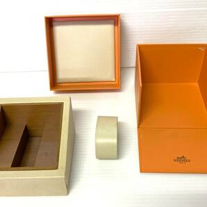 ★☆ピテ 純正 HERMES エルメス 時計ケース まとめて 2点セット 箱 ボックス 外箱 ウォッチケース BOX 収納ボックス☆★の画像3