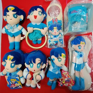 セーラームーン マーキュリー／水野亜美　非売品プライズぬいぐるみ・カップほか