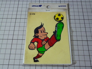  soccer sticker ( that time thing. ) 60s 70s 60 period 70 period Vintage soccer