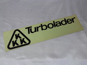 正規品 KKK Turbolader ステッカー 当時物 です(330×84mm) KKK ターボチャージャー