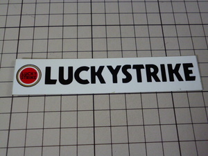 希少 正規品 LUCKYSTRIKE ステッカー 当時物 です(119×24mm) ラッキーストライク 