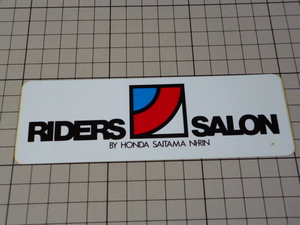 正規品 RIDERS SALON BY HONDA SAITAMA NI-RIN ステッカー (148×49mm)