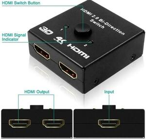 Bi方向スイッチhdmi 2.0 4k 60hz hdmiスプリッター