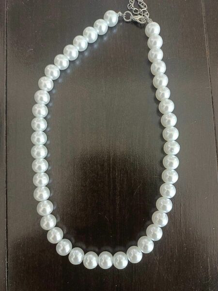 新品本貝パールネックレス天然貝真珠ホワイト10－11mm42+5㎝