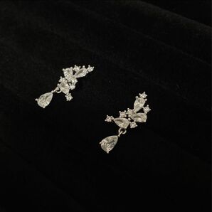 即日発送★18K スターリング シルバーピアス