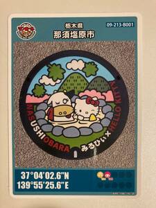 マンホールカード「栃木県・那須塩原市 (春)」09-213-B001 