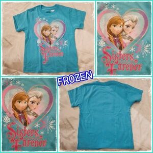 ディズニー　アナ雪　アナと雪の女王　プリンセス　半袖　Tシャツ　エルサ　水色　ティーン　レディース　輸入　アメリカ　150cm M