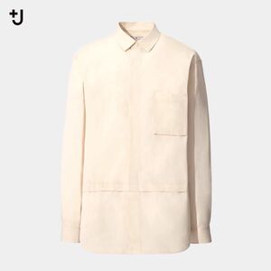 UNIQLO+J スーピマコットンオーバーサイズシャツ Natural Mサイズ JIL SANDER