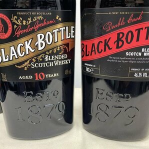 【未開栓】ウイスキー 2本セット BLACK BOTTLE ブラックボトル①10年 700ml 40% 箱付き②ダブルカスク 700ml 46.3%の画像3