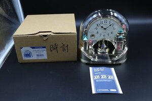 CITIZEN//シチズン　4SG699-018 シルエットロマンス699 箱・取説付き　ステップ式　置き時計　動作確認済　レトロ　アンティーク