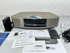 e8499 Bose ボーズ Wave music system III 限定色(パールゴールド) WMS III GLD BLUETOOTH ミュージックプレーヤー リモコン/取説等付属