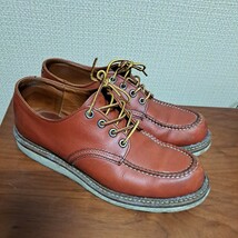 RED WING　レッド・ウィング　オロラセット　セッター　USA製　ローカット　US9.5 27.5cm　レア　レンガ色　レザーシューズ　ブーツ_画像1