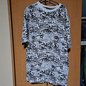 AVIREX　アビレックス　Tシャツ　XXLサイズ　大きいサイズ　廃盤　レア　総柄　