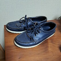 Quoddy Trail Moccasin◆シューズ/US9/NVY/レザー/501A/501 BLUCHER/デッキシューズ_画像1