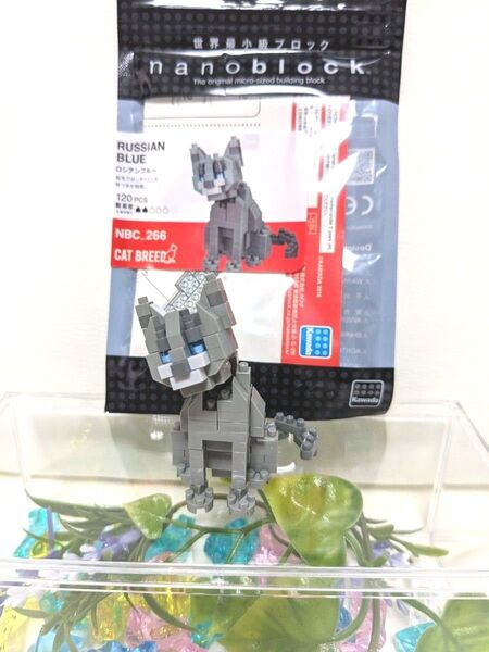 ナノブロック　ペルシャ猫　猫シリーズ　ブロック完成品　 nanoblock