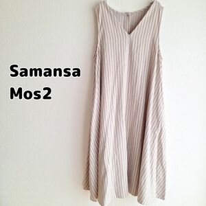 Samansa Mos2 ノースリーブワンピース サマンサモスモス 2978