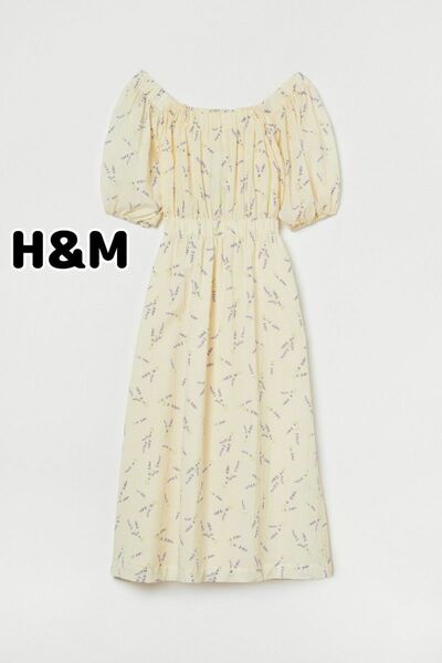 【タグ付き新品】H&M ラベンダーオフショルワンピース 4998