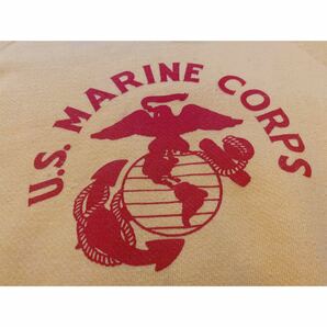 超希少&黄金サイズ!VTG 1950’s U.S.MARINE CORPS SWEAT SHIRTS WITH STENCIL XL USN US NAVYビンテージアメリカ海軍スウェット ステンシルの画像1