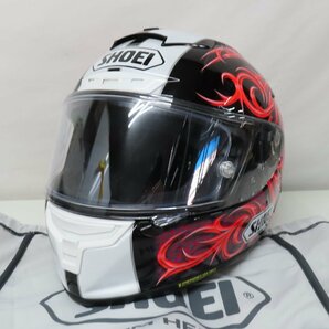 【美品】SHOEI ショウエイ X-Fourteen KAGAYAMA5 X-14 カガヤマ5 フルフェイスヘルメット Mサイズ 加賀山就臣選手 バイク レーサー 二輪の画像1