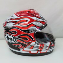【美品】Arai アライ RX-7X HAGA ハガ フルフェイスヘルメット XLサイズ バイク 二輪 オートバイ ツーリング レーサー_画像5