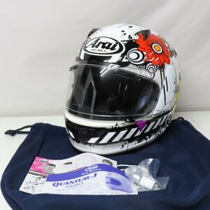 【美品】Arai アライ QUANTUM-J BLOSSOM クアンタムJ ブロッサム フルフェイスヘルメット Lサイズ 人気 バイク 二輪 ツーリング