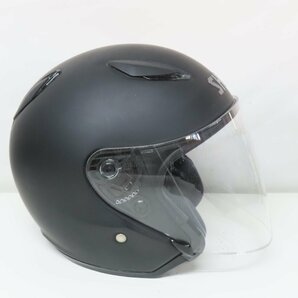 【レア】【希少】SHOEI ショウエイ J-STREAM Jストリーム ジェットヘルメット Lサイズ マットブラック バイク 二輪 スクーター 中古美品の画像5