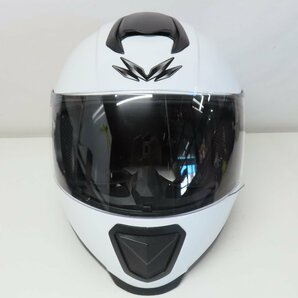 【美品】MOTORHEAD モーターヘッド AEROTECH5 エアロテック5 フルフェイスヘルメット Lサイズ ホワイト バイク 二輪 ツーリング オートバイの画像6